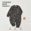 Roupa para Bebê Anyang Macacão para Bebê Classe A Algodão Puro Manga Longa Roupa para Engatinhar Pijama para Bebê Body Jacquard Sem Costura