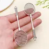 Creativo Colgante Grande de Plata Antigua para Equipamiento Deportivo Raqueta de Tenis Set de Golf Aleación de Zinc Accesorios para Joyería DIY