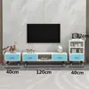 Mueble de TV retráctil moderno minimalista para salas de estar pequeñas, patas simples de madera maciza, mueble de TV de pie y mesa de centro