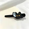 Presilha de cabelo de gatinho preto fofa para crianças, presilha de cabelo para franja de meninas, presilha BB para meninas, grampo lateral, acessório de cabelo