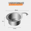 Cesto colador de cisne de acero inoxidable para fregadero, cesto de almacenamiento para suministros de cocina, escurridor colgante, estante de almacenamiento para fregadero
