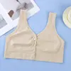 Sujetador Hermoso de Botón Frontal de una Sola Capa para Mujer, Sujetador de Tirante Ancho, Cómodo y Transpirable - Venta al Por Mayor del Fabricante