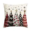 Funda de cojín para sofá temática de Navidad de Amazon transfronteriza, decoración de ambiente navideño, funda de cojín para ventana salediza de coche