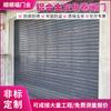 Puerta enrollable de aleación de aluminio, tienda mayorista, puerta enrollable eléctrica resistente al viento engrosada, puerta enrollable eléctrica de aleación de aluminio gris