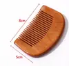 Peine de Madera de Durazno Natural Exclusivo Transfronterizo Peine de Bolsillo Peine Luna Peine de Madera Lisa Mango Redondo Peine para Peinar el Cabello Desenredar Venta al por Mayor