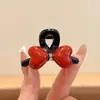 Pinza Decorativa Pequeña de Garra Estilo Coreano Pinza Lateral Suave Pinzas para Fijar Mechones Rebeldes Accesorios Simples para el Cabello