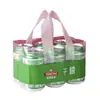 Saco Personalizado para Embalagem de Cerveja Plástico PE Transparente Bolsa de Mão Espessada Saco de Embalagem Plástico para Bebida para Levar com Logo Impresso