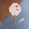 Material de abanico de pintura DIY pintura de tinta pintura abanico pigmento abanico pequeño abanico de pintura estilo de texto estilo chino papel de arroz PVC mini abanico