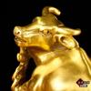 Ornamentos de vaca Yuanbao de latão puro, vaca de bronze, vaca do zodíaco, vaca Ruyi Yuanbao, decorações de escritório, móveis para casa, atacado