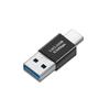 Adaptador USB-TypeC 3.2 Gen2, convertidor U macho a hembra, transmisión de alta velocidad de 10 Gbps, codo en L de 90 grados.