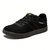 Zapatillas de hombre estilo alemán, nueva colección otoño/invierno 2026, modernas y versátiles, zapatos blancos retro de suela plana con bloques de color, disponibles en estilo para parejas