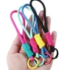 Novo Cordão Colorido Simples Tecido à Mão para Celular Chaveiro Cordão Combinação de Cores Corda para Celular Corda para Copo d'Água Atacado