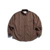 Vestido Antigo 2025 Primavera Novo Moda Japonesa Retrô Veludo Cotelê Casual Solto Listrado Longo Camisa Masculina Fashion