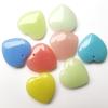 Colgante de corazón de piedra luminosa de colores, joyería de piedra luminosa, material de letras, accesorios, piedra fluorescente, amor