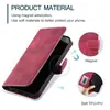 Funda de Cuero para Teléfono con Borde de Aceite de Color Sólido, Estilo Reno14F/13F/11F, con Ranura para Tarjeta, para Oppo Reno 14Pro