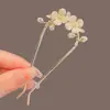 Horquillas Exquisitas Estilo Antiguo al por Mayor, Horquillas de Flor de Magnolia, Accesorios para el Cabello con Borlas, Horquillas de Forma de U de Alta Gama