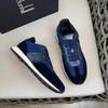 Fábrica High-End Novo Calçado Masculino Impermeável Esportivo e Casual Solado Grosso Costura em Couro Genuíno Cano Baixo Cadarço Leve Calçado de Corrida
