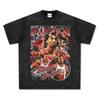 Cross-border American Vintage Spippen Scottie Pippen Estampado Camiseta de manga curta Vintage Casual Pesado