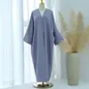 Cárdigan Elegante Holgado de Manga Larga con Bordado Loriya Talla Grande LR664