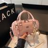 Bolsos de Diseño Nicho para Mujer, Nueva Moda Primavera 2026 Bolso de Hombro Cruzado, Bolso de Mano Informal Estilo Coreano Bolso Bowling