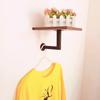 Perchero de Hierro Perchero de Exhibición para Tienda de Ropa Perchero de Pared Perchero de Pared Colgador Lateral
