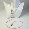 Ornamentos Transfronteiriços Europeus e Americanos Moda Irregular Geométrico Pingente de Gota Colar Simples Longo em Y com Pingente de Franja