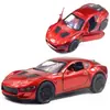 Modelos de Coches de Aleación - Varios TiposVenta Caliente Transfronteriza Juguetes de Coches de Carreras de Simulación de Aleación Superdeportivo con Función de Retracción y Puertas que se Abren