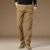 Novas calças casuais masculinas de alta qualidade japonesas outono e inverno 2025 retas slim fit de negócios longas resistentes a rugas
