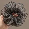 2026 Nuevo Scrunchie de Estampado de Leopardo para el Cabello para Mujeres, Cuerda Elástica para Cola de Caballo Baja, Accesorio para el Cabello de Alta Elasticidad