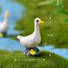 Moss micro paisagem decoração simulação mini PVC branco pato aberto paisagem suculenta acessórios suculentos