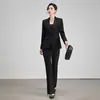 Traje profissional de outono e inverno, terno slim fit estilo deusa elegante, terno feminino transfronteiriço 2026 novo com toque de alta qualidade