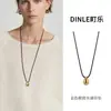 Colar Corrente de Suéter Puxável Ajustável com Pingente Irregular Geométrico Gota d'Água Estilo Igual de Blogueira Coreana Moda Nicho Feminino