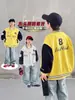 Jaqueta Masculina Infantil 2026 Nova Roupa de Primavera e Outono Jaqueta Estilosa e Cool Top Infantil Estilo Coreano Jaqueta de Baseball