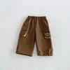 Chaqueta de marca para niño 2026 nuevo otoño color bebé bloques de color con capucha abrigo pantalones cargo para niño zqw6223
