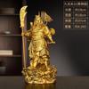 Estatua de Cobre de Kowloon Guan Gong con Espada y Cuchillo, Ojos Bizcos de Guan Yu, Estatua Grande de Cobre, Regalo de Ceremonia de Apertura