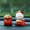Lindos adornos para coche con forma de gato de la suerte, decoración para coche, 2023, adornos para consola central, diosa de escritorio