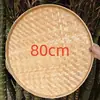 Recogedor de Bambú Vintage, Tejido a Mano con Acabado Carbonizado Desgastado, Recogedor Redondo de Bambú para Publicidad, Decoración de Techo, Tamiz, Pintura de Jardín de Infancia y Danza
