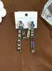 Collar de Borla de Zirconia Aretes Set de Dos Piezas Moda Europea y Americana Lujo Accesible Cadena Elegante para la Clavícula Accesorios de Nicho de Alta Gama para Mujeres