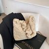 Outono e inverno grande capacidade feminina 2025 nova leve bordado arco plissado ombro bolsa crossbody bolsa de viagem