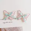 Accesorios de mariposa de hielo transparente con cinta, nuevos materiales de accesorios DIY, funda de teléfono, charms para zapatos con agujeros, accesorios para el cabello y piezas decorativas