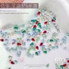 Cristal de imitación K9 gota de agua fondo plano pedrería decoraciones para uñas arte de uñas celebridad de internet superventas mosaico gota de agua súper brillante taladros para uñas materiales para uñas postizas