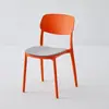 Sillas para Uso en el Hogar, Sillas de Comedor de Plástico con Respaldo, Sillas de Comedor Blancas Engrosadas Comerciales, Taburetes Cómodos para Sentarse Largo en Dormitorios y Áreas Exteriores