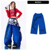 Figurinos de Jazz para Meninas Roupas de Performance Infantil Conjunto Vermelho para Grupo de Meninas Moda de Passarela Roupa da Moda para Performance de Dança Infantil