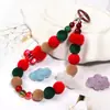 Cuentas de Nube de Color Afelpado Acrílico Algodón Nube Cuentas con Agujero Vertical Cadena de Teléfono Móvil DIY Llavero Accesorios