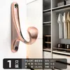Gancho de Roupa Moderno Minimalista em Liga de Alumínio Preta, Gancho Único para Pendurar Roupas Atrás da Porta, Gancho de Liga de Zinco para Portas e Janelas