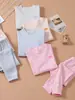 Pijama infantil, macio e confortável, conjunto de roupas de outono para meninos, algodão puro, para bebês e crianças pequenas, conjunto de roupa íntima térmica para estudantes, suéter de algodão para meninas