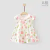 Falda Floral Vestido de Bebé Moda Niña Vestido de Princesa Vestido de Verano para Bebé Vestido de Primavera para Niños Niñas Coreano