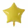 Balão de filme de alumínio estrela de cinco pontas cor sólida de 18 polegadas decoração de festa de casamento balão de folha de alumínio estrela atacado