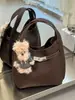 Otoño/Invierno 2026 Nuevo Bolso Cubo de Piel Suave Estilo Coreano de Alto Valor Gran Capacidad Bolso de Mano para el Trabajo Bolso de Hombro Bolso Cruzado