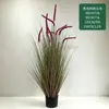 Bonsái de césped artificial para perro transfronterizo, césped de cebolla, planta grande, decoración de suelo para escaparate, planta verde en maceta, planta verde artificial